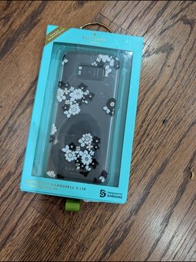 kate spade New York Black Floral Hardshell Case for Samsung S8+